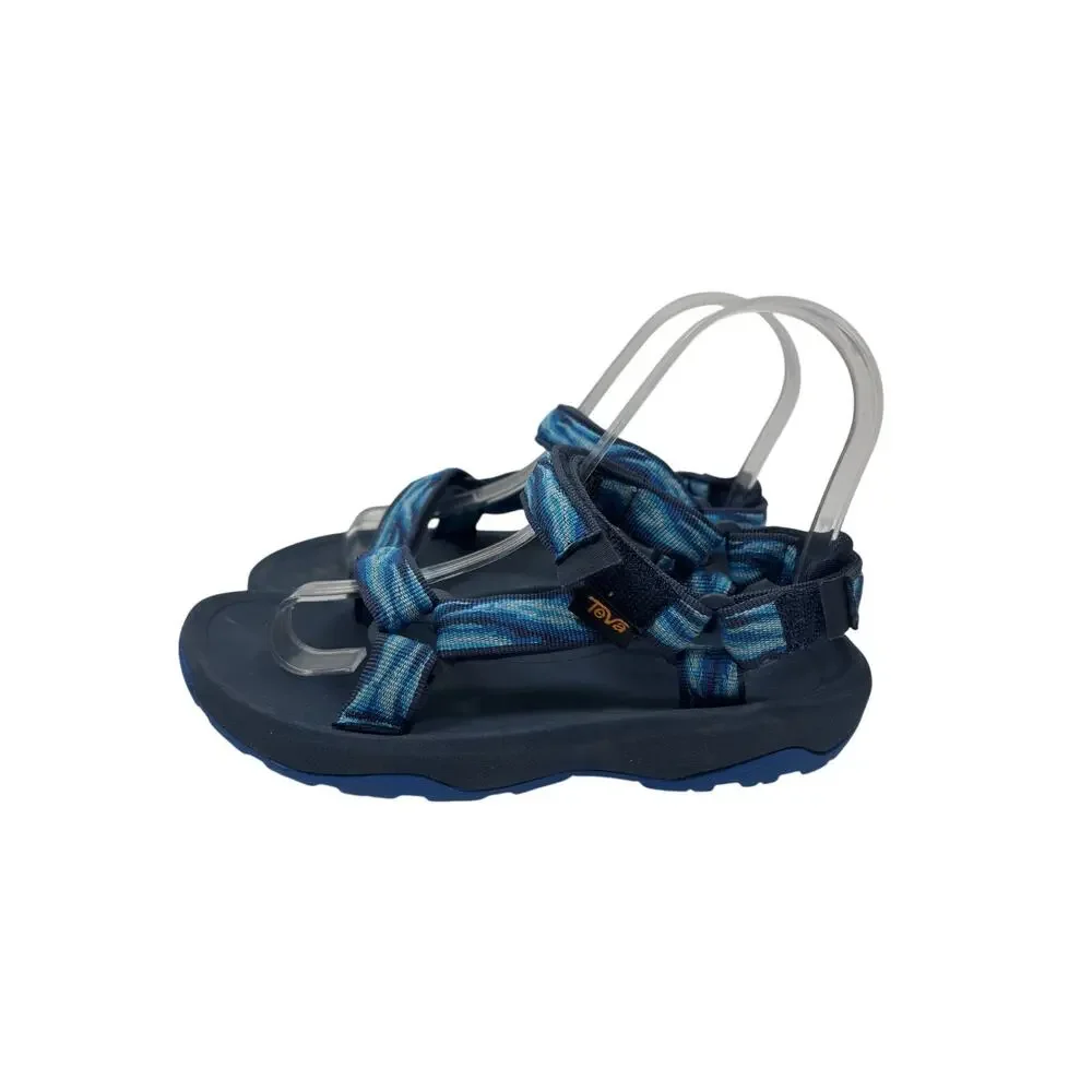Teva Hurricane XLT 2 Sport Sandals Kids 2 Blue Hook Loop Padded Heel Textured